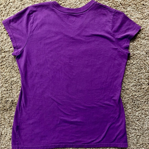 Champion brand Performance V-Neck T-Shirt Style Purple Woman size Med. No flaws - Picture 10 of 11